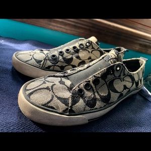 Coach slip ons
